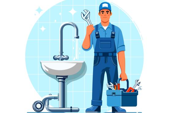 Graphic of a maintenance worker
